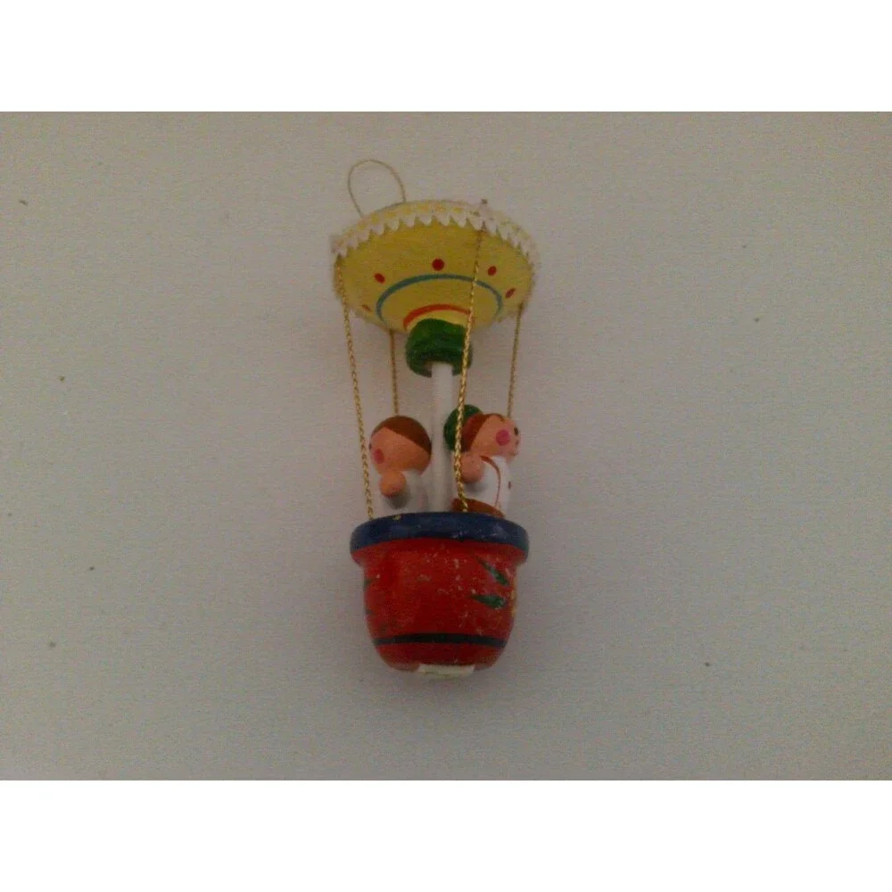Bradford 1984 A Little Gift Just For You Hot Air Balloon Wood Christmas Ornament